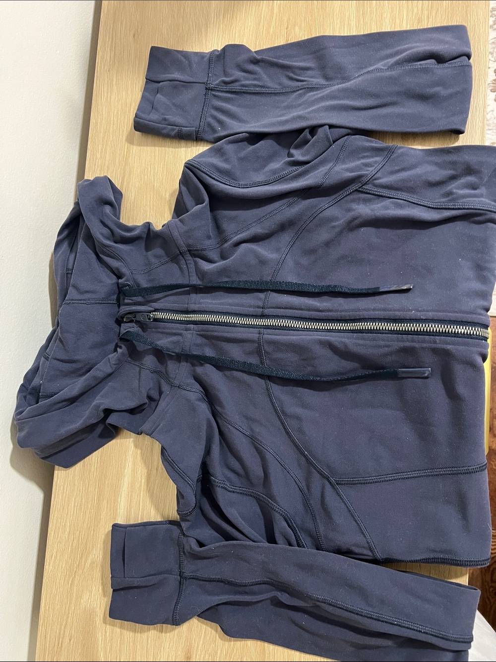lululemon athletica Navy Full-Zip Hooded Jacket